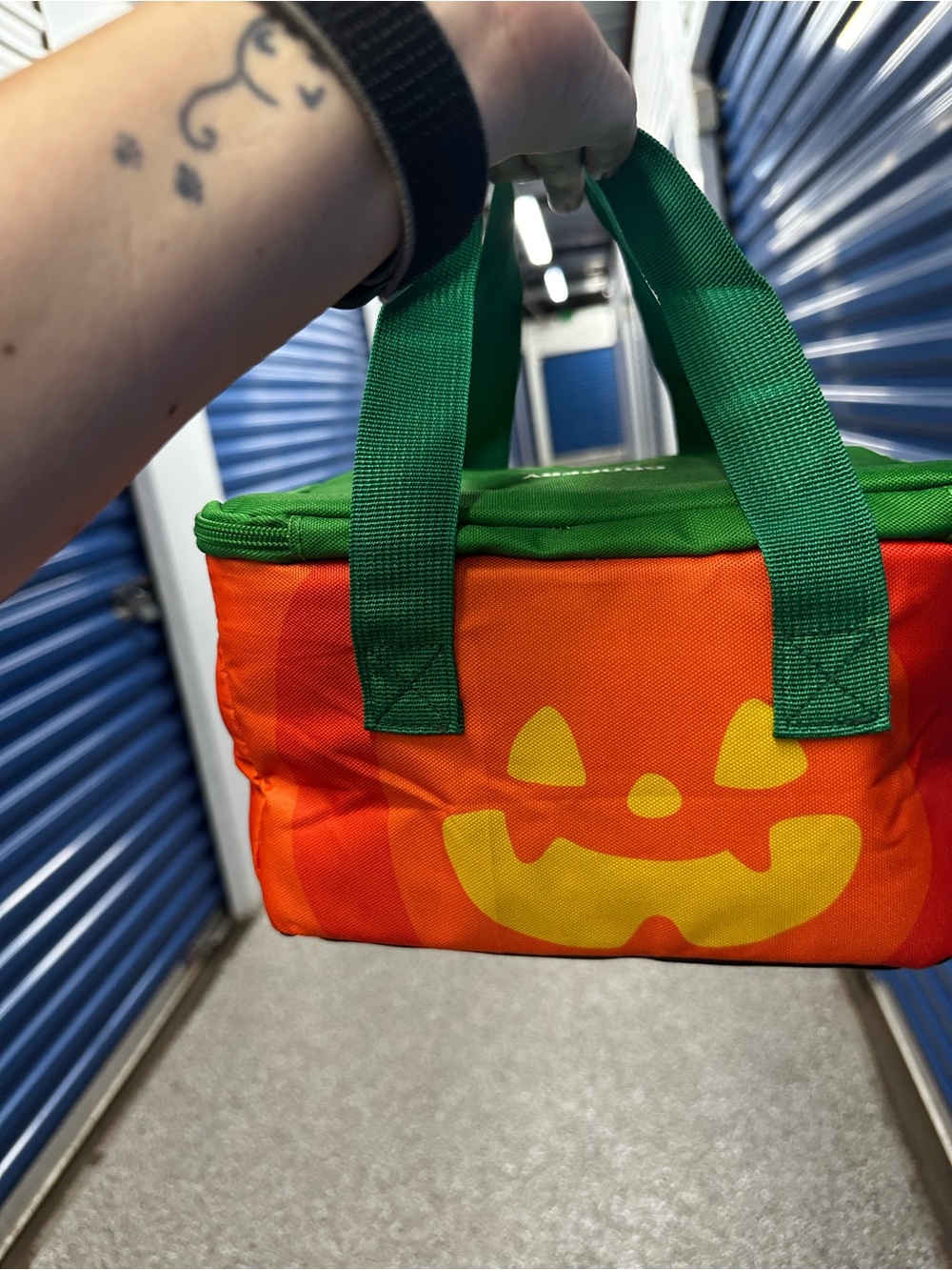 Grocery Outlet Halloween Pumpkin Insulated Bag